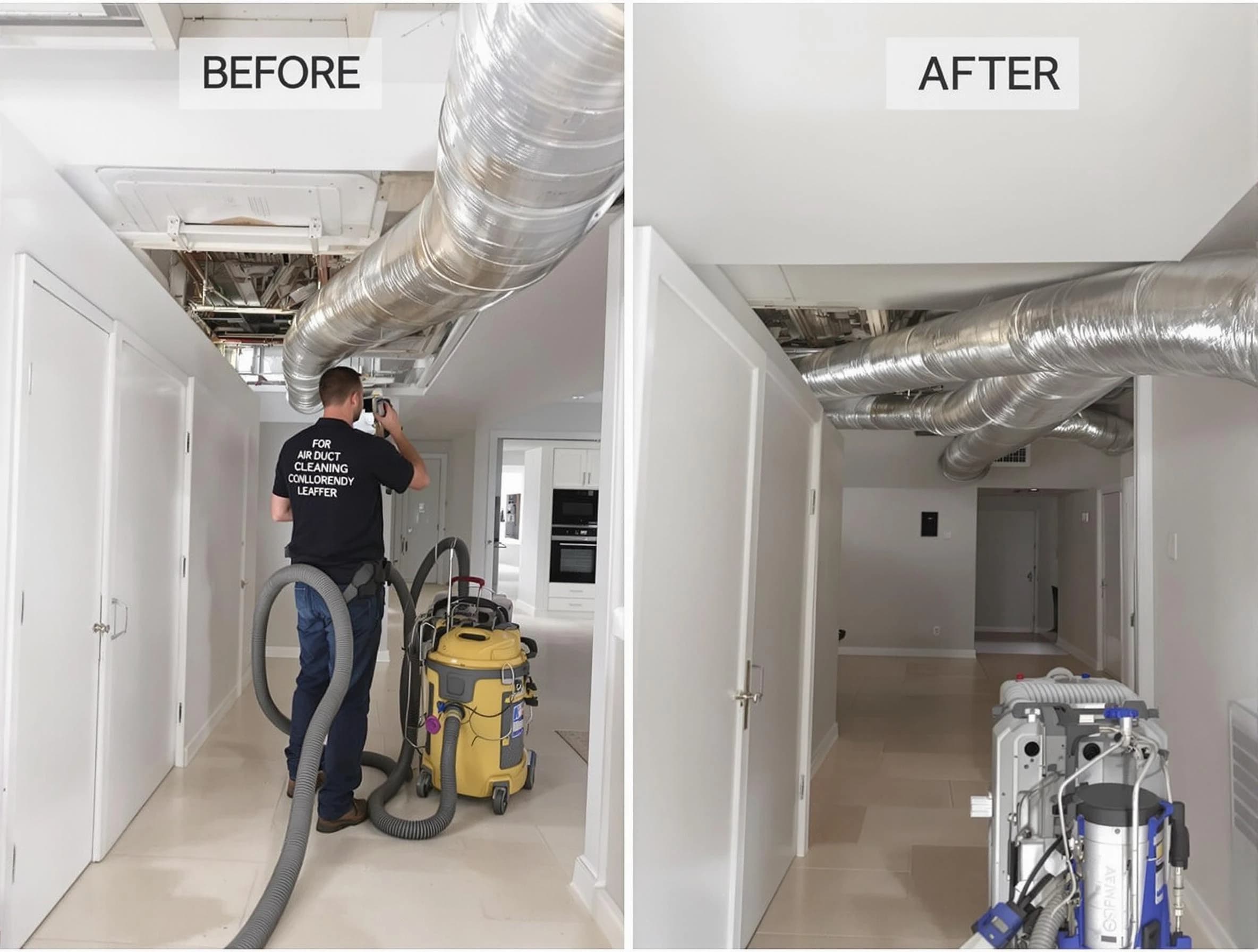 Alabaster Air Duct Cleaning professional performing thorough air duct cleaning in Alabaster