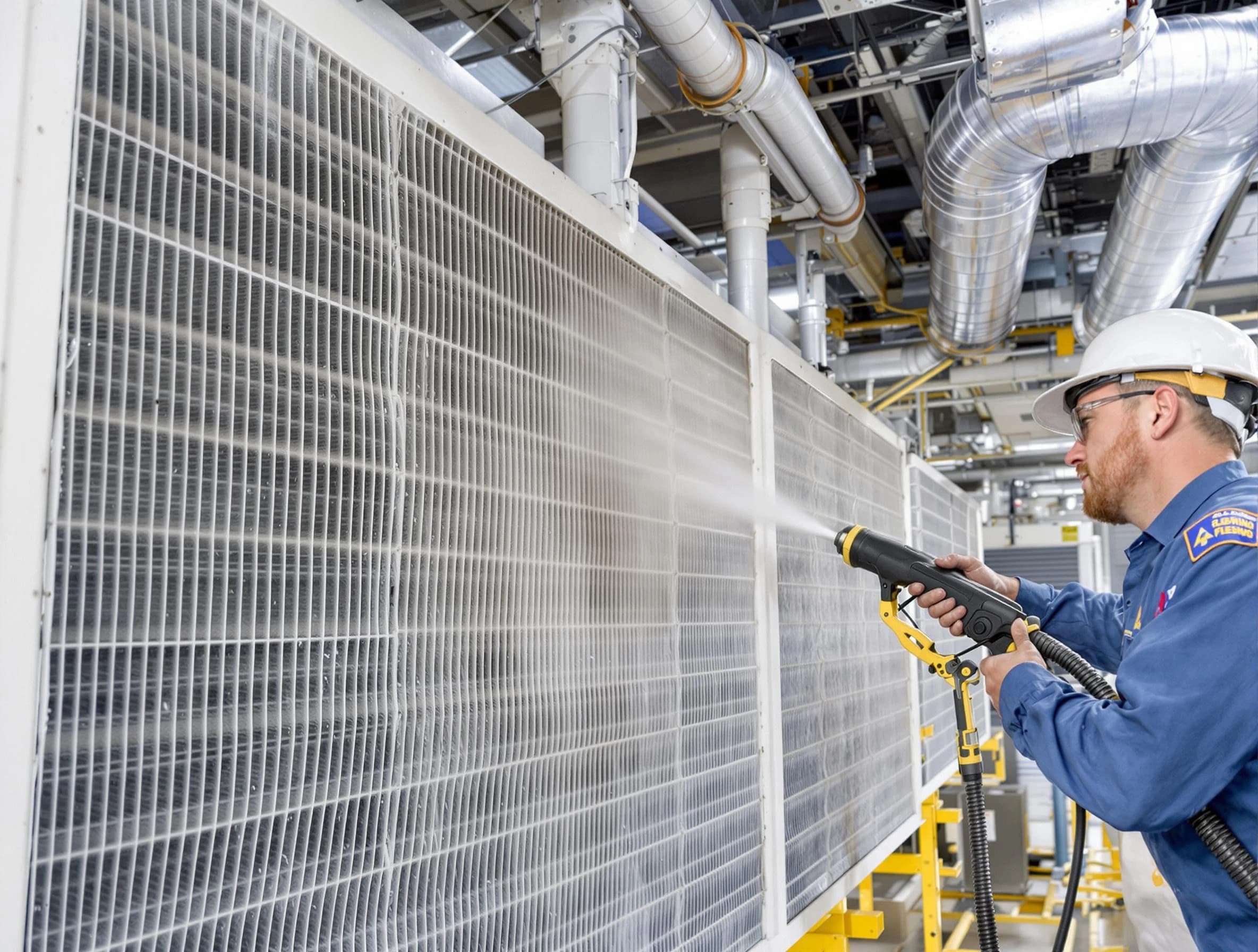 Professional commercial coil cleaning by Alabaster Air Duct Cleaning in Alabaster