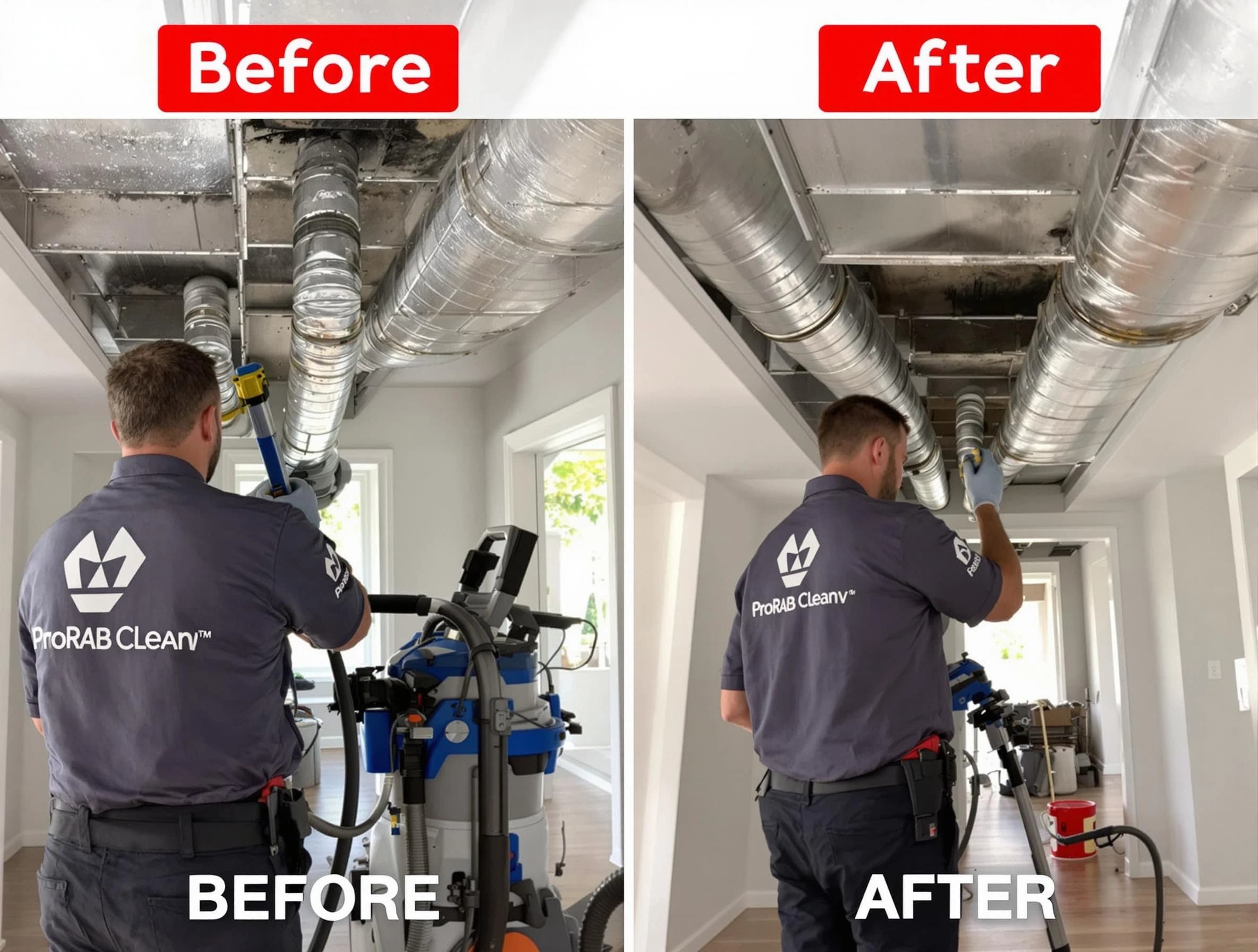 Alabaster Air Duct Cleaning expert performing thorough residential duct cleaning in a Alabaster home