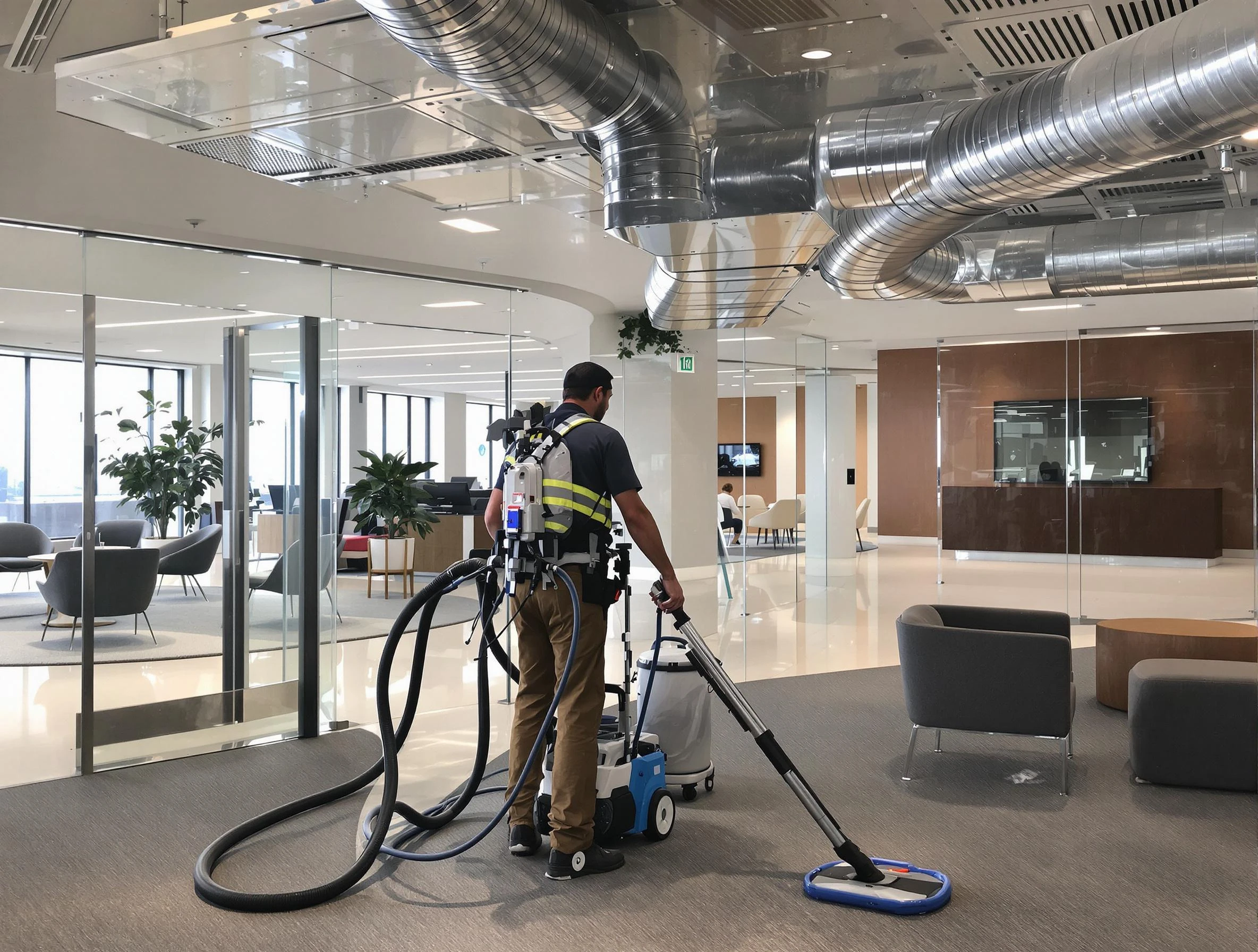 Commercial duct cleaning service by Alabaster Air Duct Cleaning in Alabaster